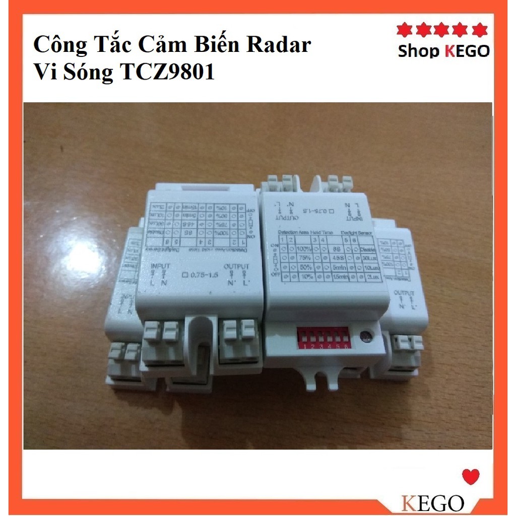 Công Tắc Cảm Biến Radar, cảm biến ánh sáng công suất lớn 500w -TCZ9801