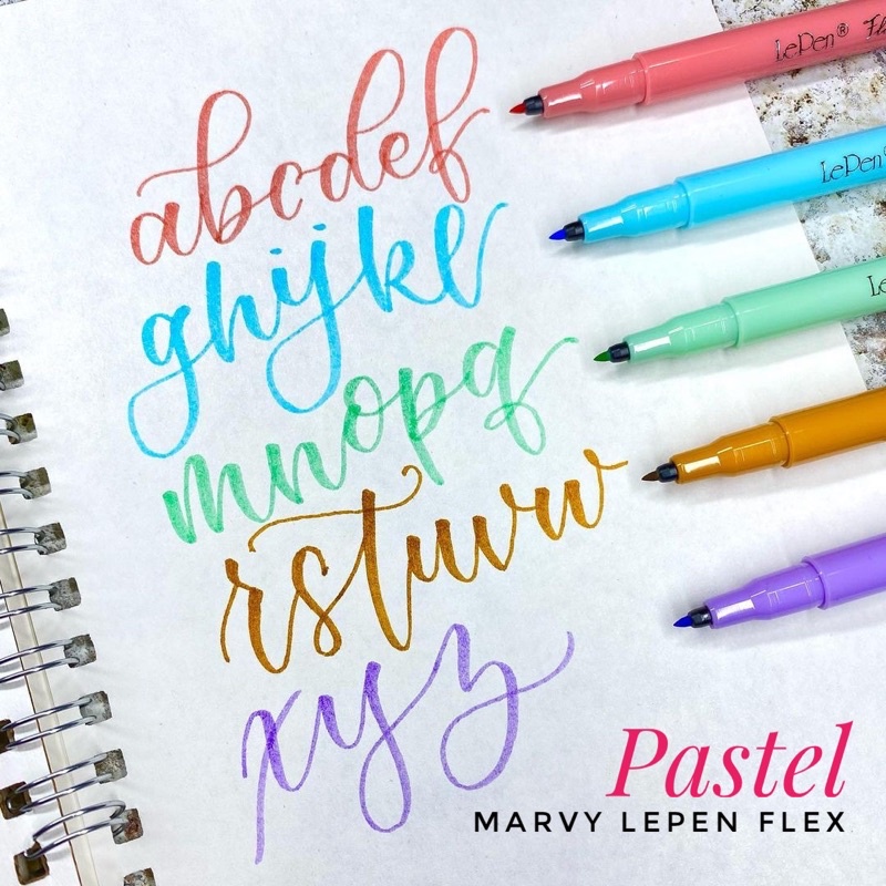 Bút Lẻ Marvy Lepen FLEX Màu Pastel