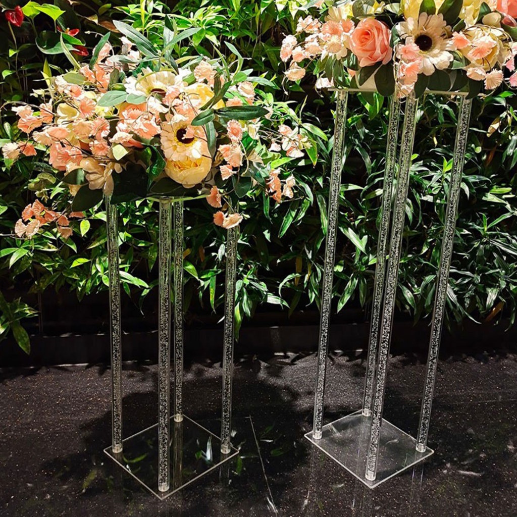 Giá Đỡ Chậu Hoa Bằng Acrylic Trong Suốt Thiết Kế Hiện Đại Độc Đáo Trang Trí Nhà Cửa / Văn Phòng