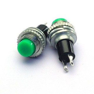 Nút nhấn đề 10mm núm xanh, đỏ