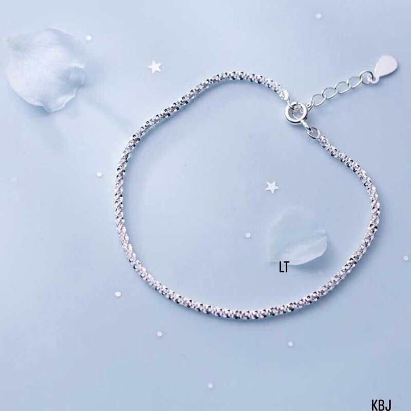 LẮC TAY CHÂN DÂY XÙ NHẸ NHÀNG CHO NÀNG THÊM XINH- LẮC BẠC