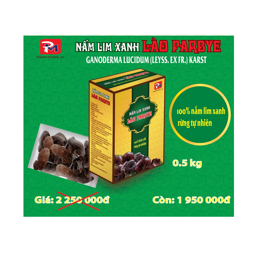 NẤM LIM XANH LÀO-PARBYE | Thế Giới Skin Care