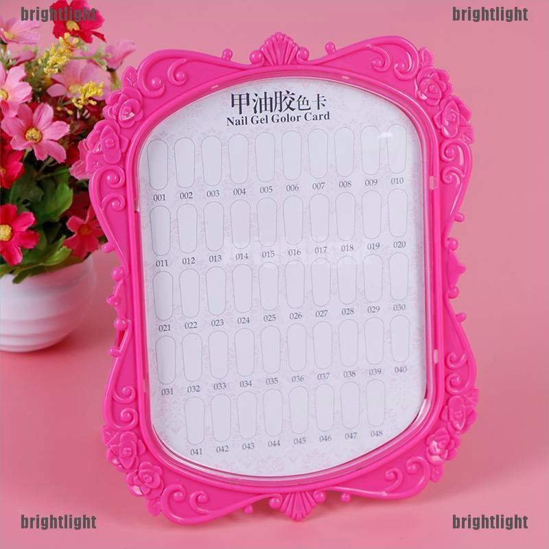 Bảng Đựng Thẻ Màu Hai Mặt 48 Ô Trưng Bày Móng Tay