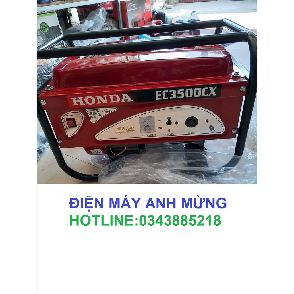 Máy phát điện Honda EC3500CX thái lan công suất 3,5kW, tiết kiệm nhiên liệu