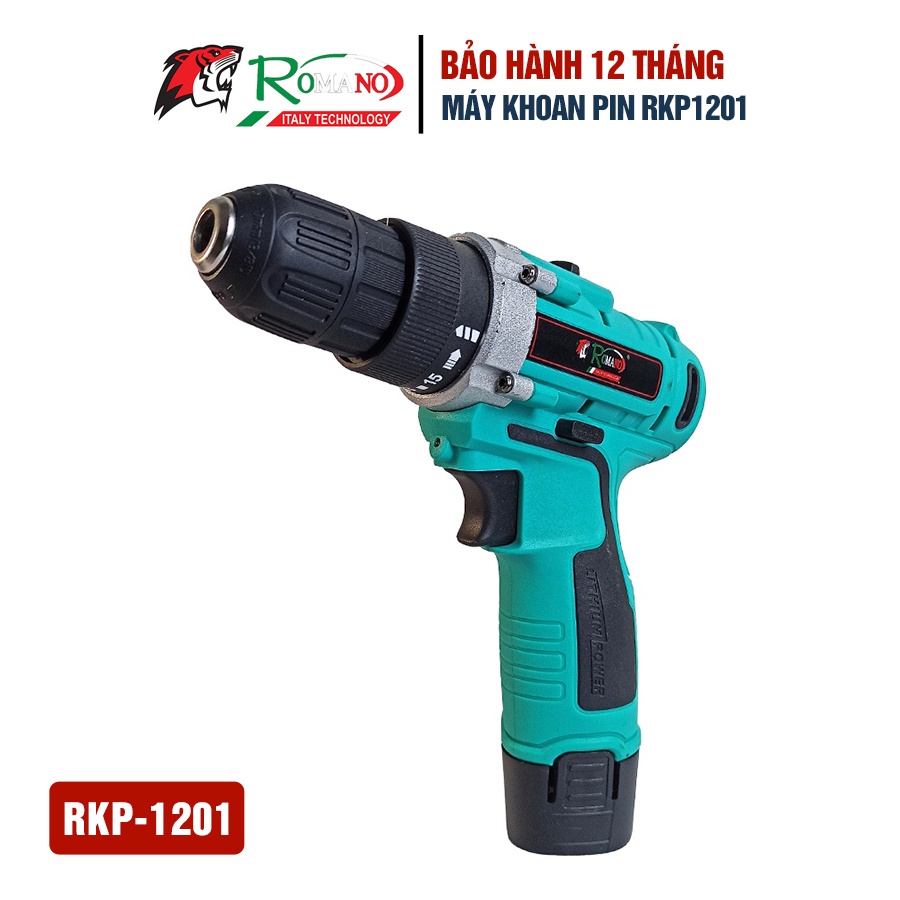 [ Hàng Chính Hãng ]Máy Khoan Pin 12V, Máy Bắn Vít Dùng Pin 12v ROMANO