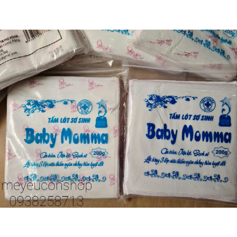 (HSD 2025) Miếng lót sơ sinh/ Miếng lót phân xu Baby Momma 200g