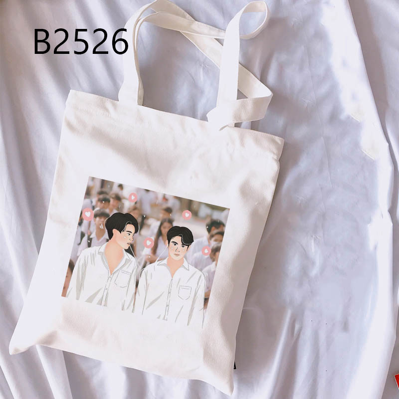 Túi Đeo Vai Vải Canvas In Hình Tharn