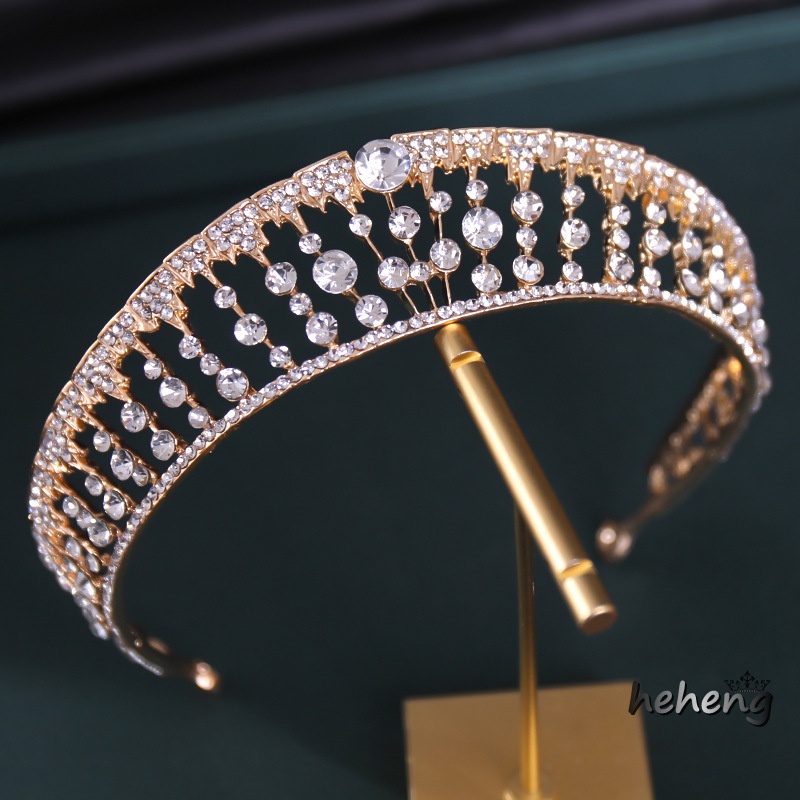 Cài Tóc Hình Vương Miện Đính Đá Sang Trọng Cho Cô Dâu