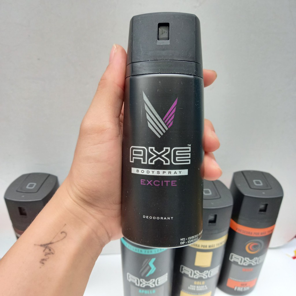 [NGĂN MỒ HÔI HIỆU QUẢ] Xịt khử mùi toàn thân Nam AXE 150ml Mola