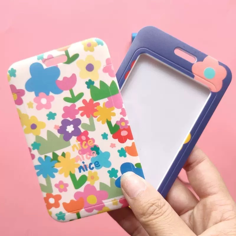 Card holder bọc đựng ảnh ,thẻ thư viện ,thẻ học sinh ,sinh viên có dây đeo