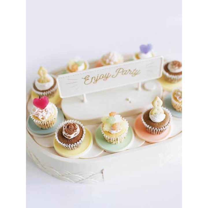 Khay băng chuyền đặt bánh cup cake sinh nhật party CÓ SẴN