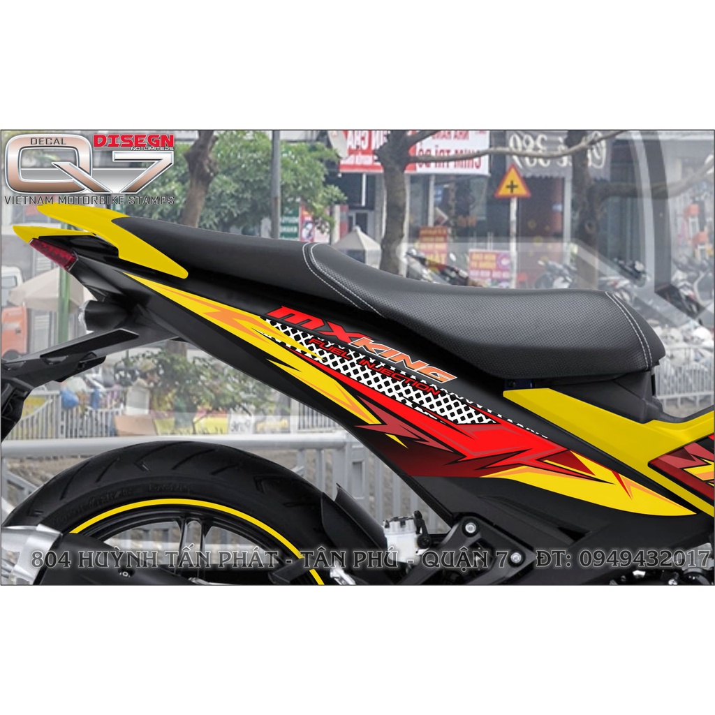 TEM RỜI EXCITER 150 VÀNG ĐEN