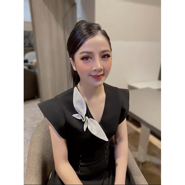 LAVIEM - Đầm đen nhún eo Lani | BigBuy360 - bigbuy360.vn