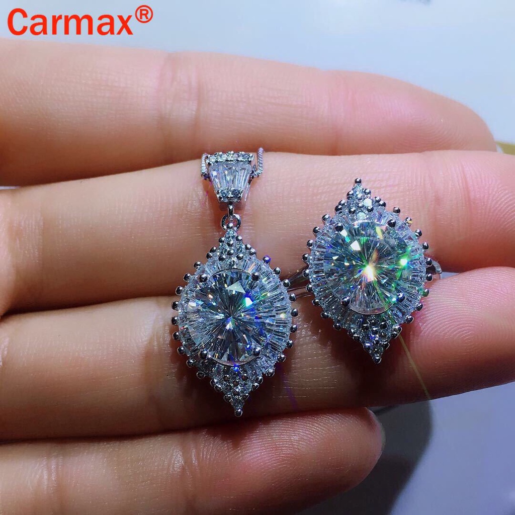 Mặt Dây Chuyền Cỡ Lớn Họa Tiết Moissanite
