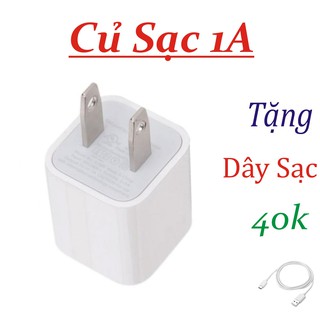 Củ Sạc Đa Năng 1A Dành Cho Điện Thoại Iphone và Nhiều Dòng Máy Khác tặng kèm dây sạc iphone