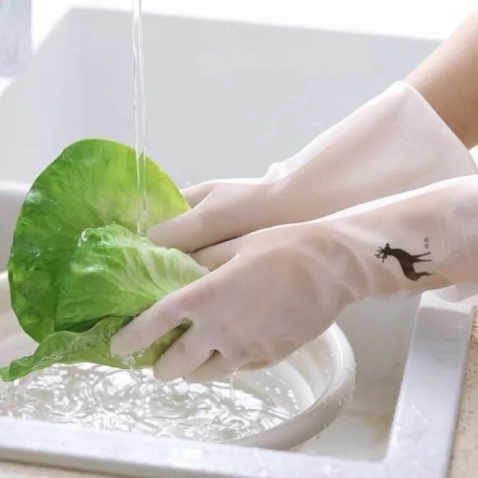 Găng tay làm bếp siêu dai - Găng tay cao su siêu dai rửa bát, rửa chén, giặt giũ