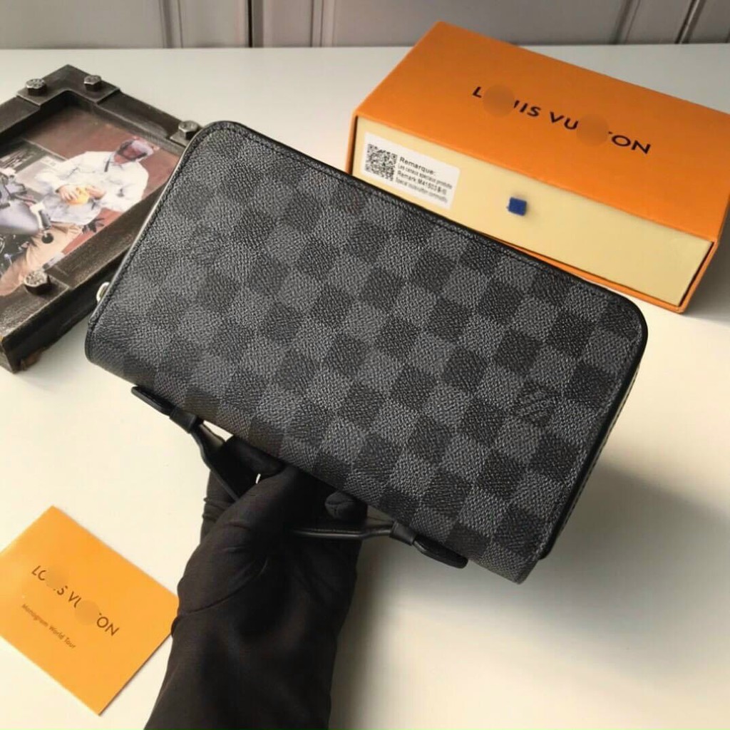 VÍ CLUTCH NAM NỮ UNISEX LV ZIPPY XL FULLBOX HÀNG SUPER DA THẬT