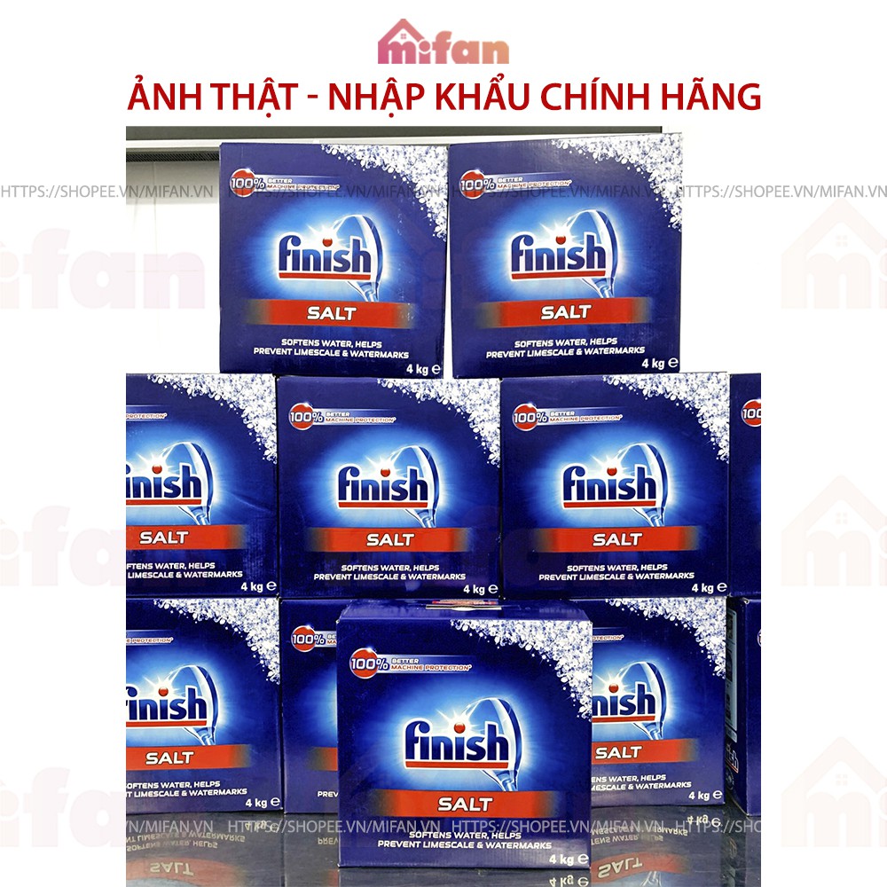 Muối Rửa Bát FINISH 4kg/1.5kg - Muối Rửa Chén Dishwasher Salt - MIFAN PHÂN PHỐI CHÍNH HÃNG