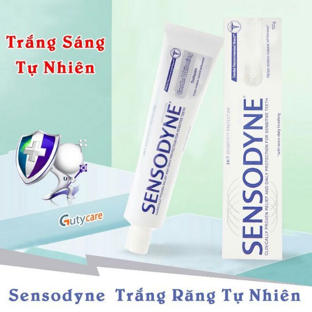 Kem đánh răng SENSODYNE trắng sáng tự nhiên