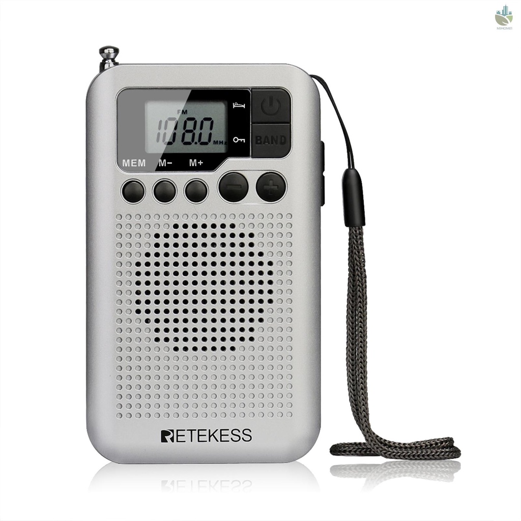 Máy Nghe Nhạc MP3 A330 Retekess TR106 FM/AM Có Màn Hình LCD Hỗ Trợ Tính Năng Ngủ