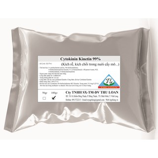 Cytokinin Kinetin 99% (Kích rễ, kích chồi trong nuôi cấy mô...) gói 100g