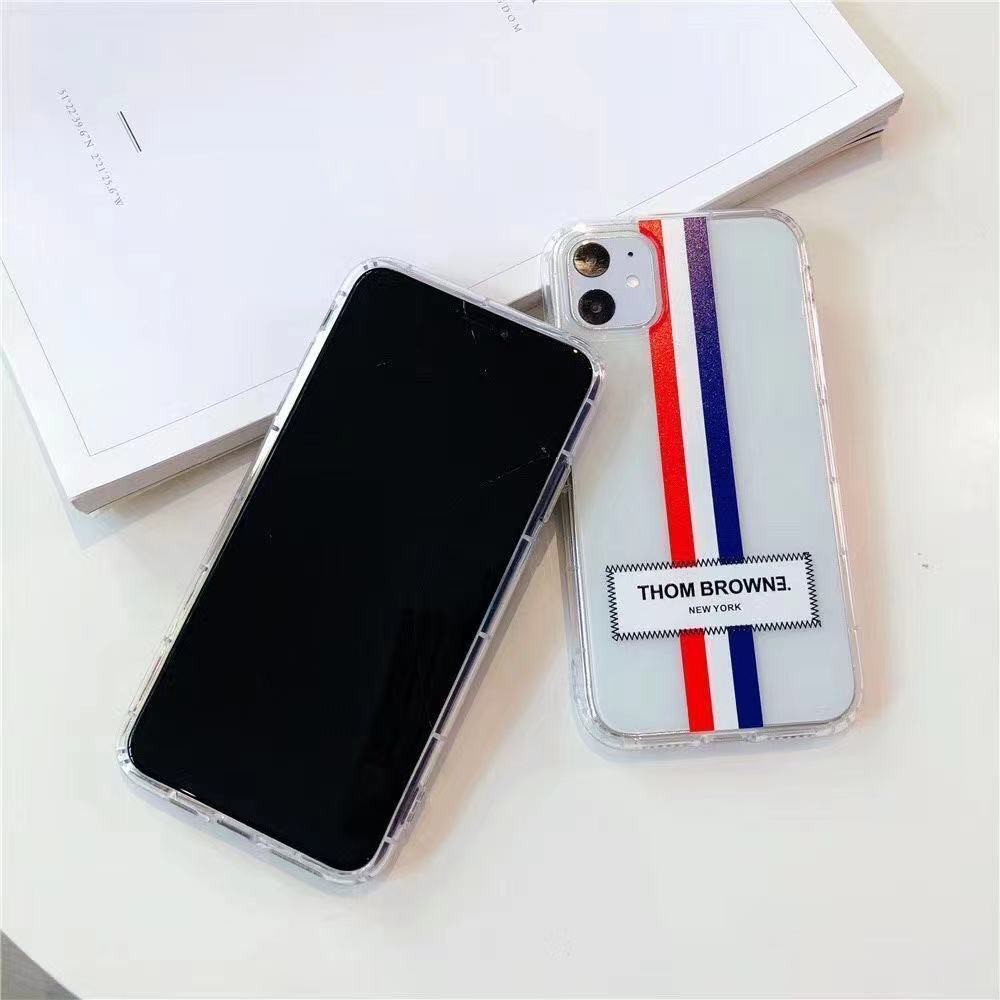 Ốp điện thoại Thom Browne cho iPhone 13 pro max 13 13 pro 11 pro max 11 x xs xr xs max 7 8 se 7+ 8+ 12 pro 12 pro max