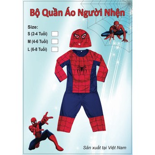 bộ quần áo hoá trang siêu nhân cho bé