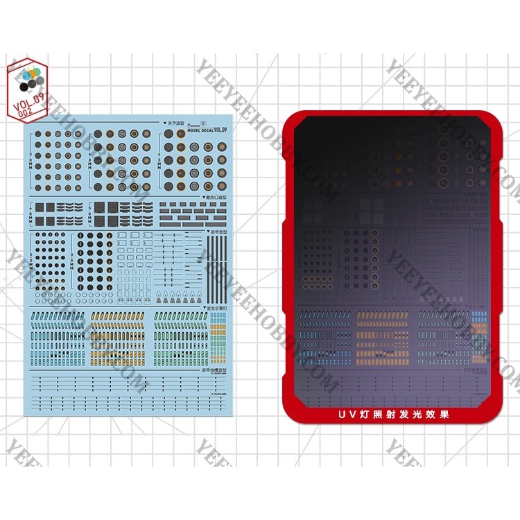 PHỤ KIỆN MÔ HÌNH HOBBY MIO - DECAL NƯỚC CHUYÊN DỤNG CHO MÔ HÌNH VOL09