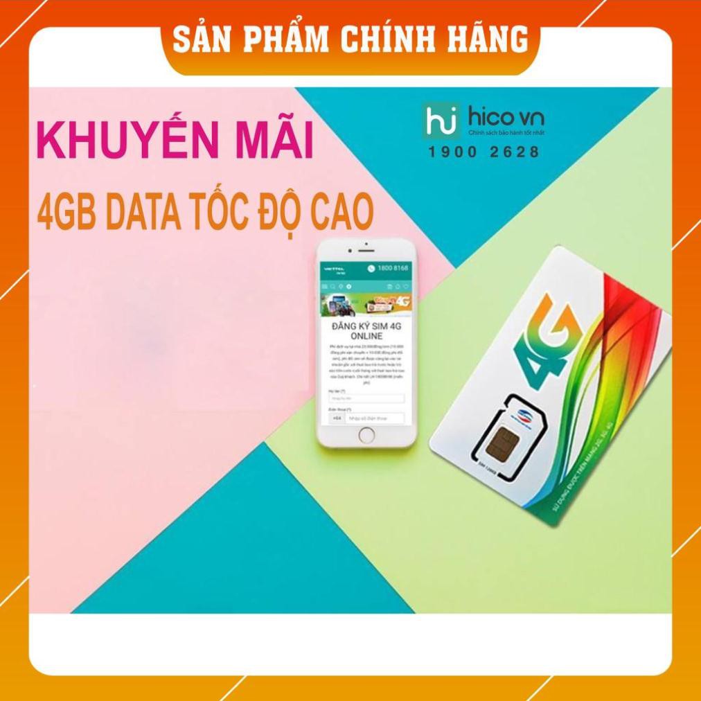 Hàng Chuẩn SIM 4G VIETTEL D500 4GB/THÁNG - KHÔNG CẦN NẠP TIỀN - SỬ DỤNG TRỌN GÓI 12 tháng - KM BÚT CẢM ỨNG