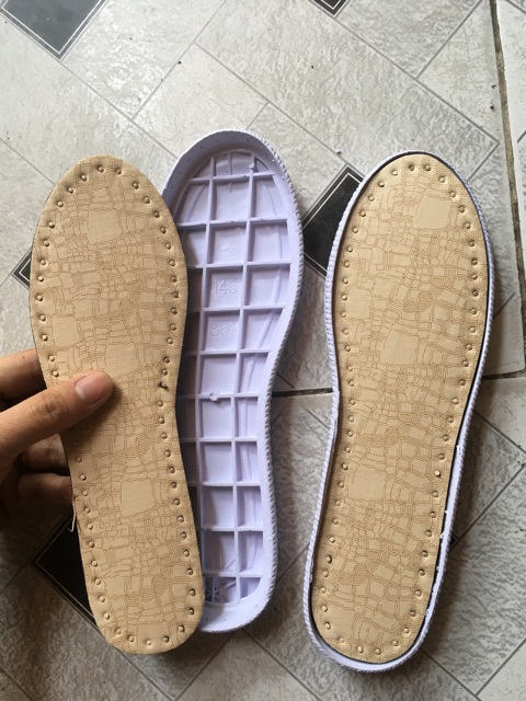 Đế bata dùng móc giày len