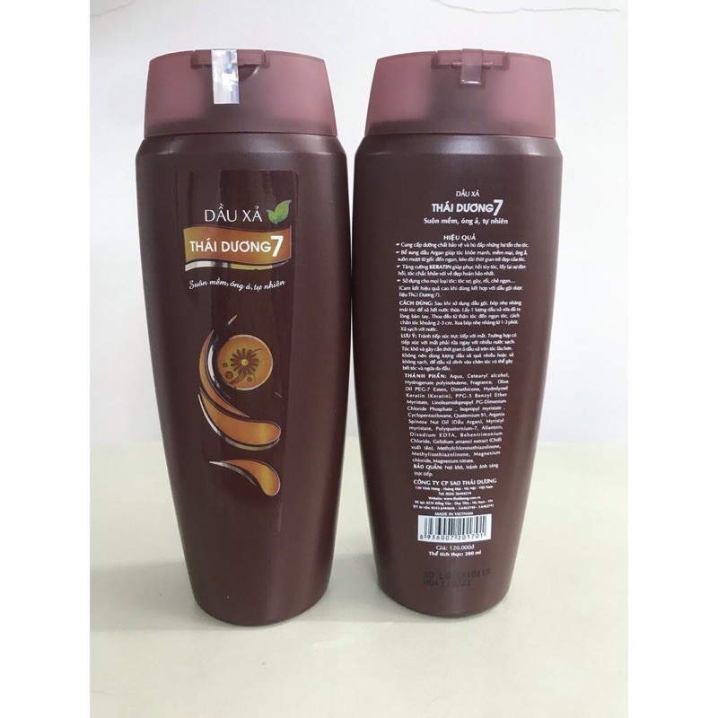 Dầu xả Thái Dương 7 (chai 200ml)