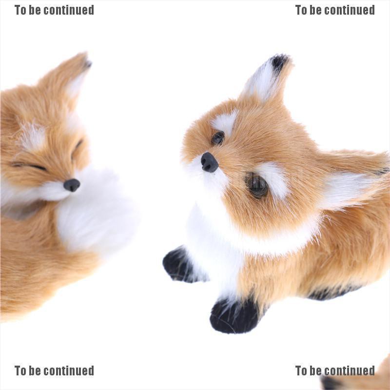 Mô hình chú cáo nhồi bông trang trí đáng yêu