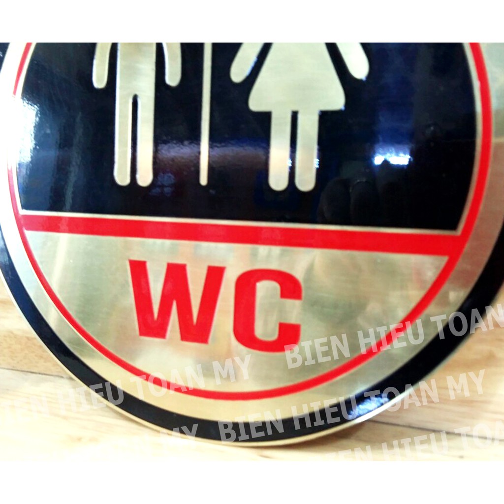 Biển WC bằng đồng cho toilet | BigBuy360 - bigbuy360.vn