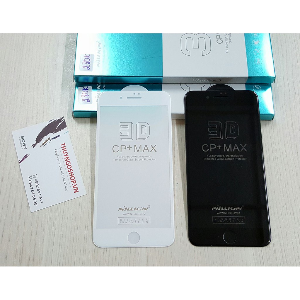 Kính cường lực iphone 7 Nillkin 3D CP+ Max Full màn hình