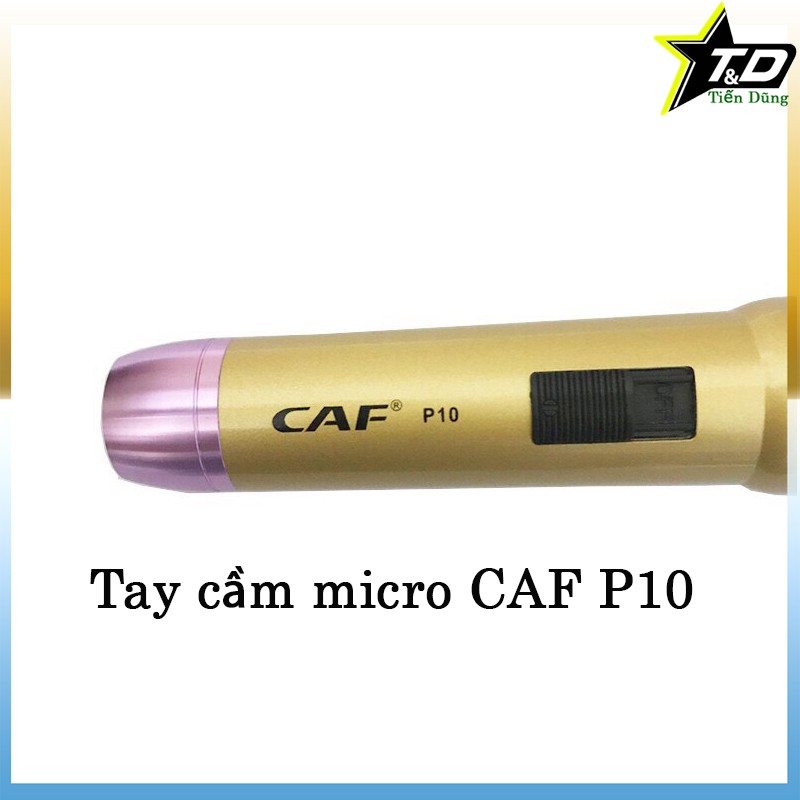 Mic karaoke CAF P10 dòng có dây dài 7m loại dây dẻo chân cắm 6.5- Micro có dây cao cấp P10
