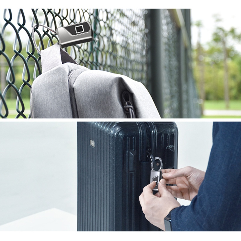 Ổ Khóa Cảm Ứng Vân Tay Thông Minh kiss L1 Chống Trộm Kèm Sạc USB Tiện Dụng Cho Học Sinh / Nam Và Nữ