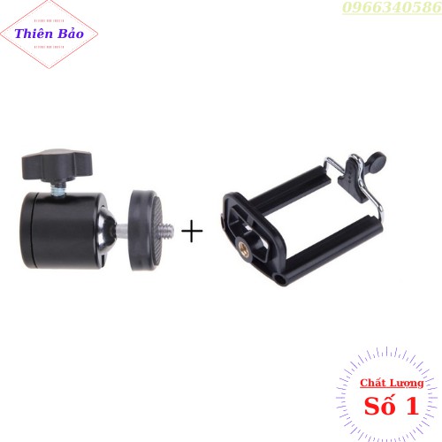 Bi Cầu + Đầu Kẹp Điện Thoại Dành Cho Chân Đèn Live
