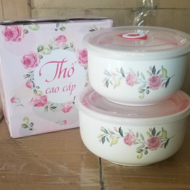 Bộ 2 thố sứ cao cấp