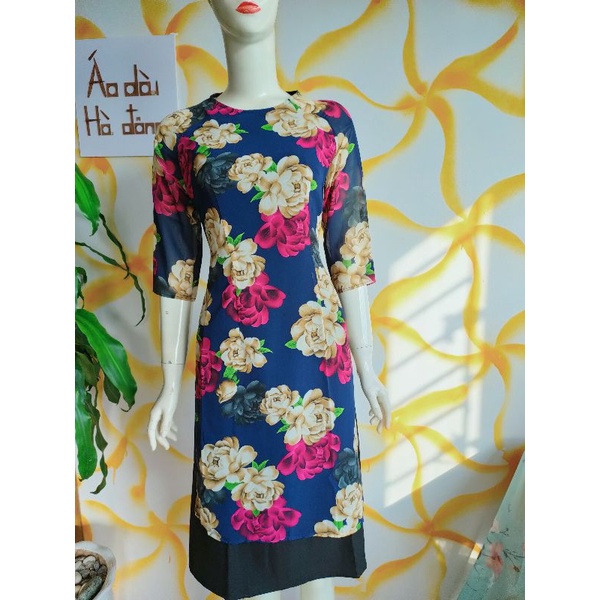 Áo dài cách tân liền váy