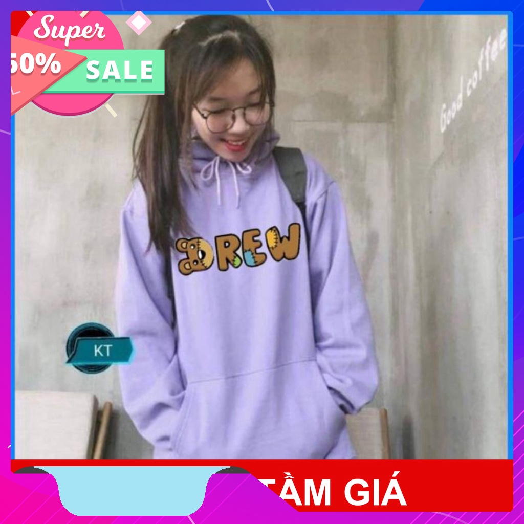 Áo Nỉ HOODIE Drew house Chữ gấu, áo nỉ bông hoodie unisex nam nữ (Tặng Kèm bộ tag+giấy thơm)
