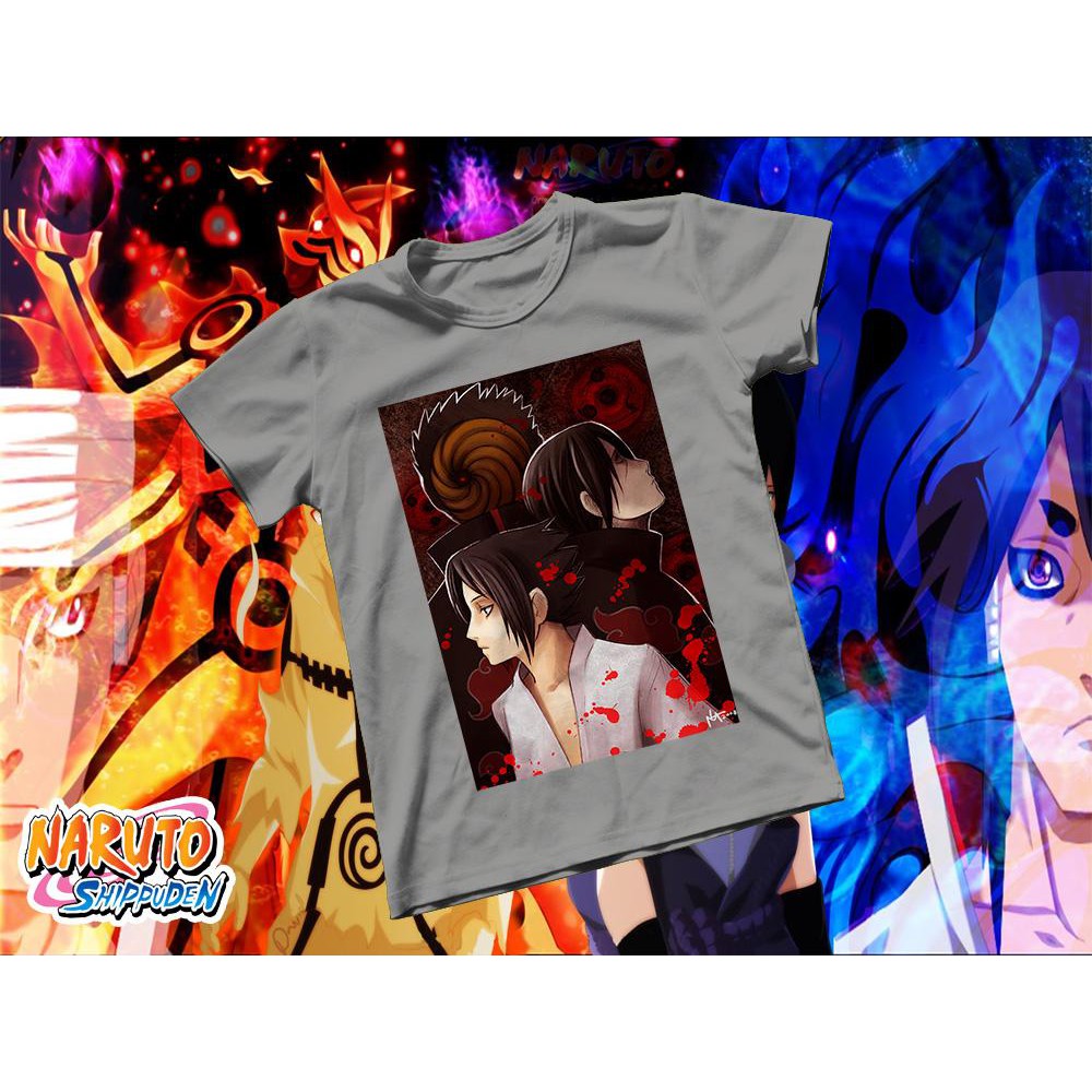 Áo thun Cotton Unisex - Anime - Naruto - Gia tộc Uchiha