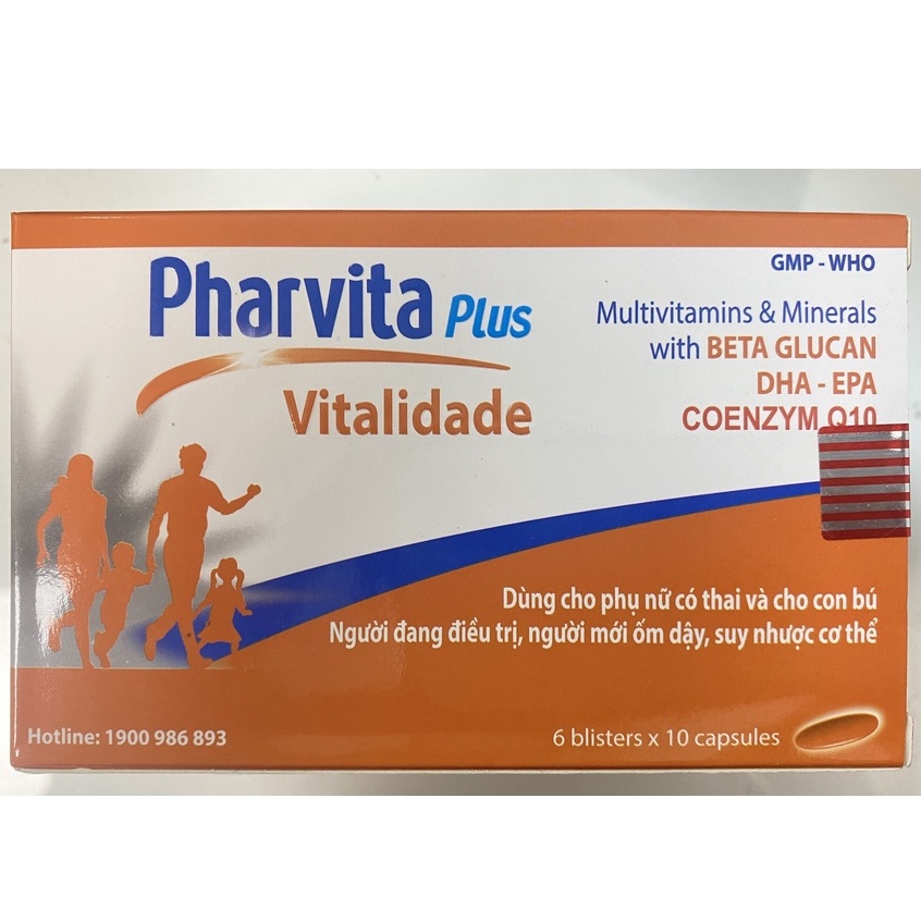 Pharvita Pus.Bổ Sung Vitamin,Khoáng Chất Cho Trẻ,Người Lớn,Phụ Nữ Mang Thai,Cho Con Bú