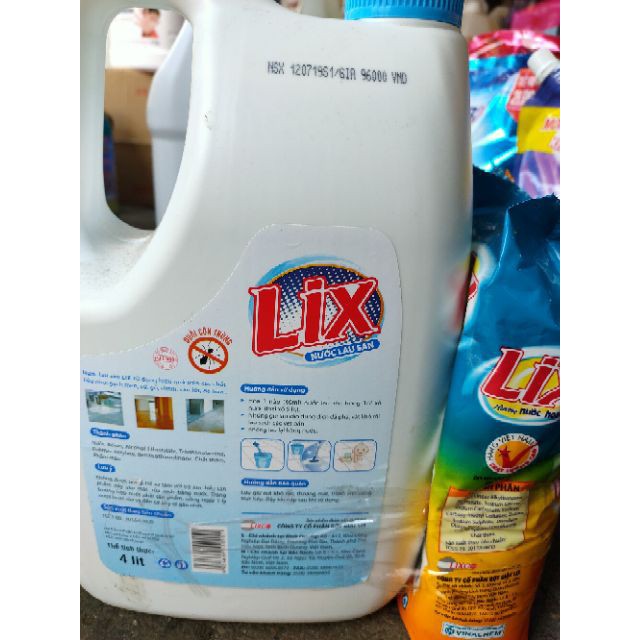 [Nhung123] Lau sàn đuổi côn trùng lix 4kg - ( tặng 1 xà bông lix 800g)