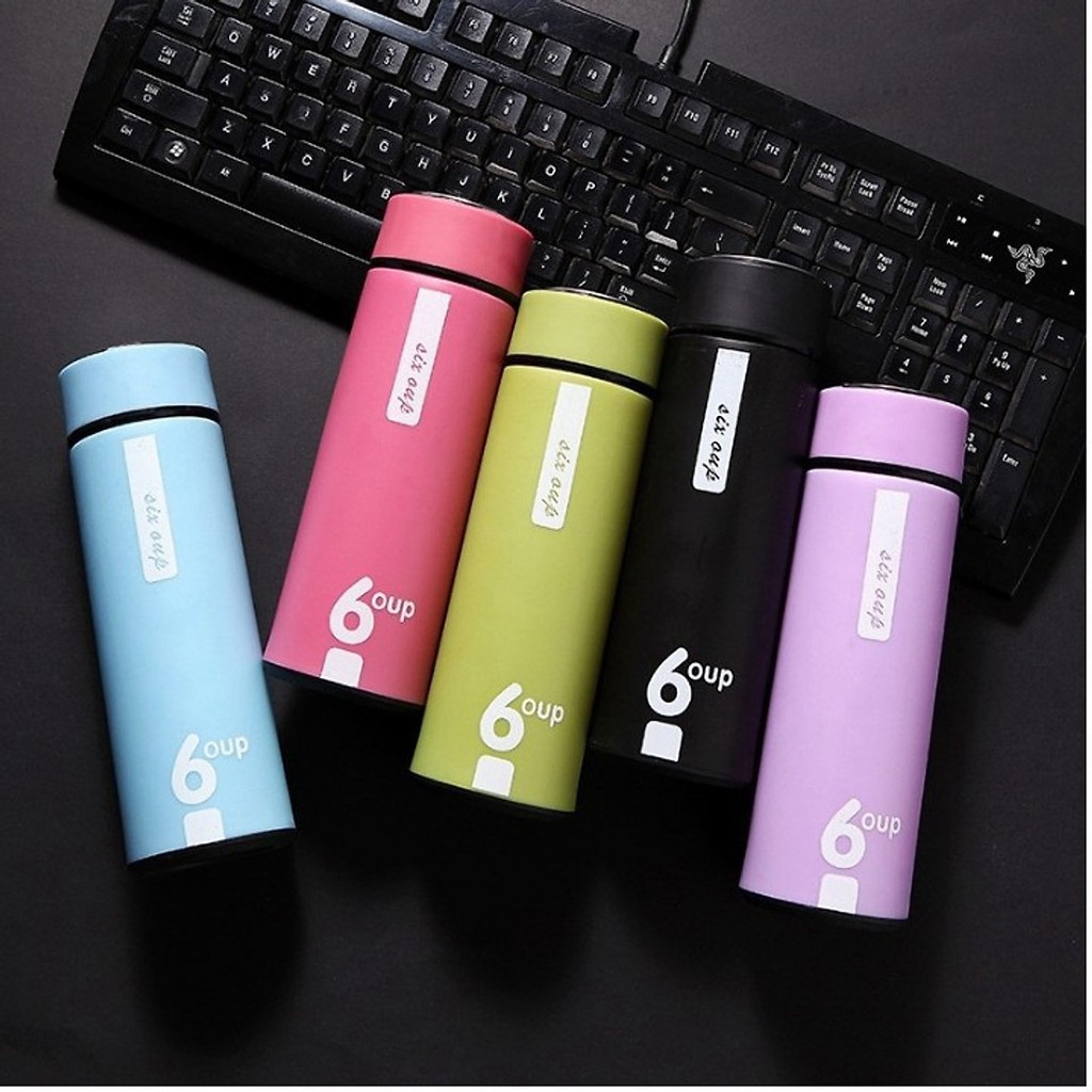 SPN065 - Bình nước thủy tinh 450ml 6 UP nhiều màu