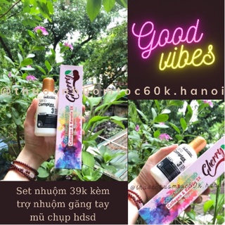 Thuốc nhuộm tóc Cherry kèm oxi trợ nhuộm lavox