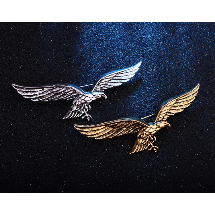 Ghim Cài Áo Hình Chim Đại Bàng Cá Tính Thời Trang Hàn Quốc