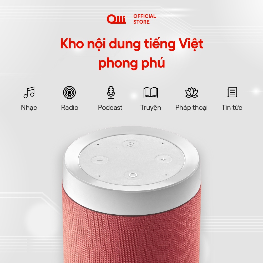 Loa thông minh OLLI MAIKA màu Hồng Cổ Điển MK100B