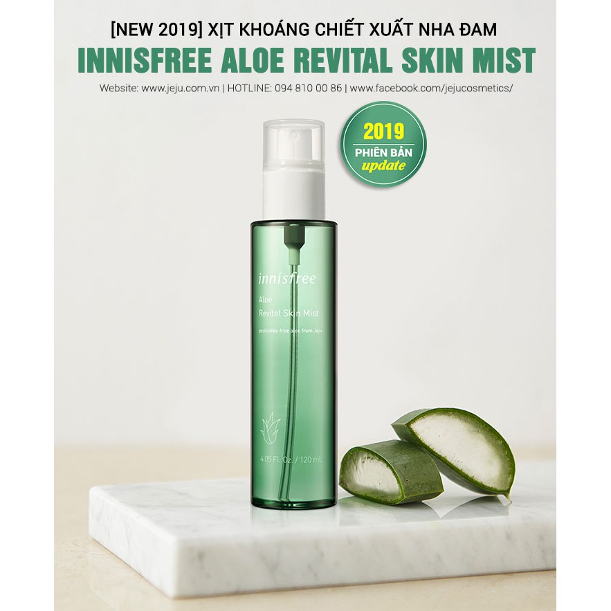 Hàn Quốc Chính Hãng - Xịt Khoáng Cấp Ẩm từ Lô Hội Innisfree Aloe Revital Mist 120ml  | BigBuy360 - bigbuy360.vn
