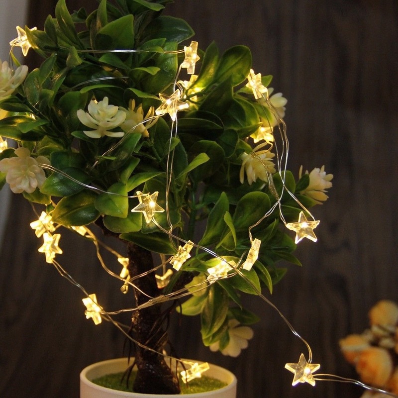 Dây đèn LED trang trí hình ngôi sao
