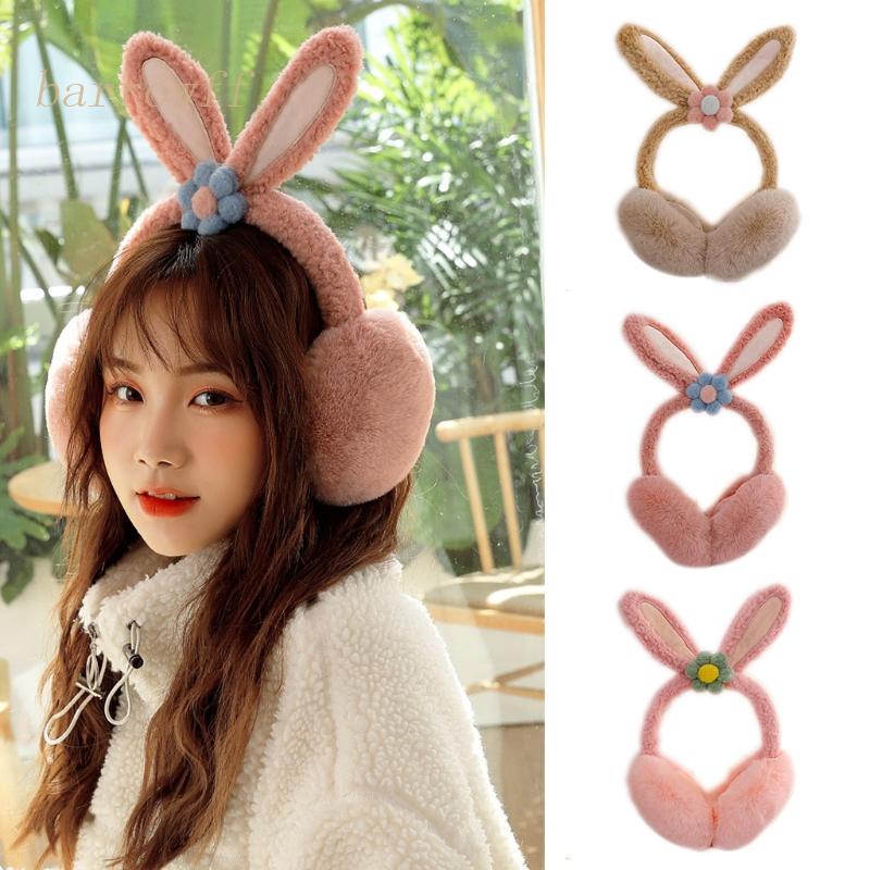 Bông Chụp Tai Giữ Ấm Mùa Đông Thiết Kế Tai Thỏ Dễ Thương Dành Cho Bé Trai Và Bé Gái